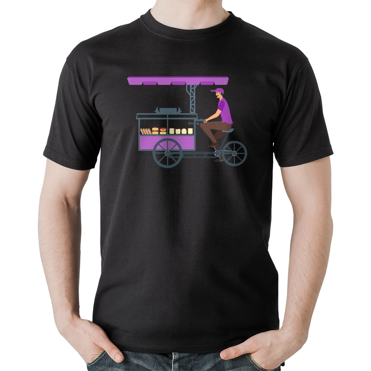 Camiseta Algodão Bike Food