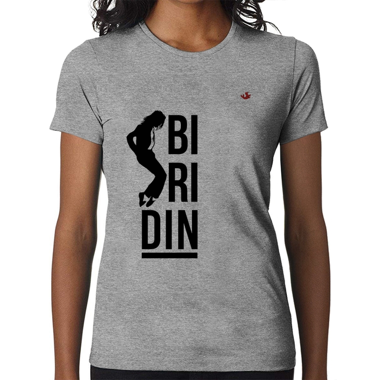 Baby Look Biridin - Cinza