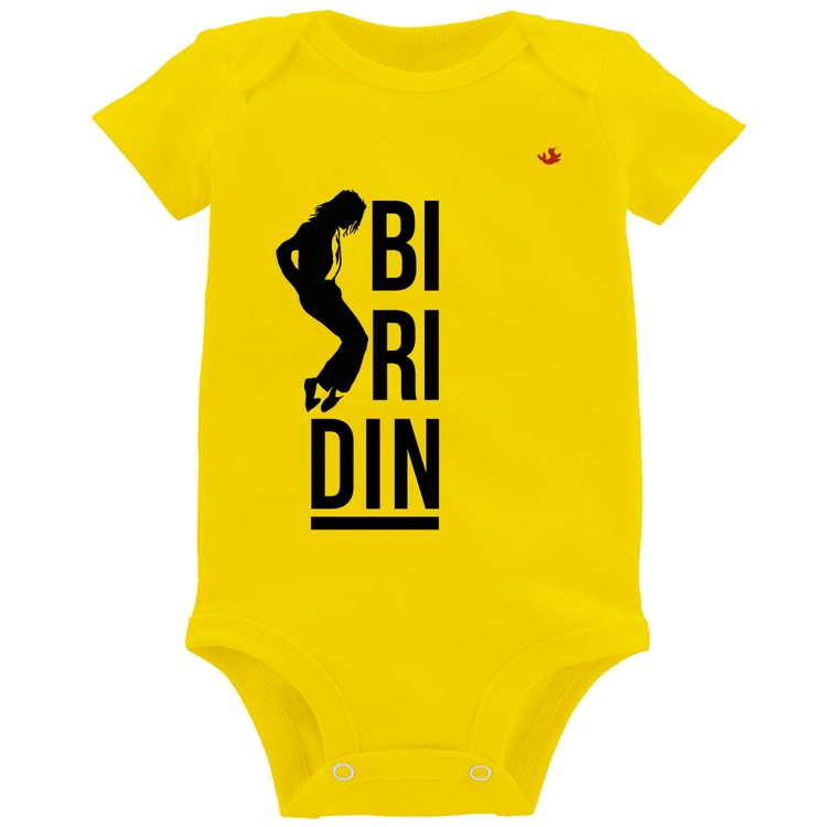Body Bebê Biridin - Amarelo