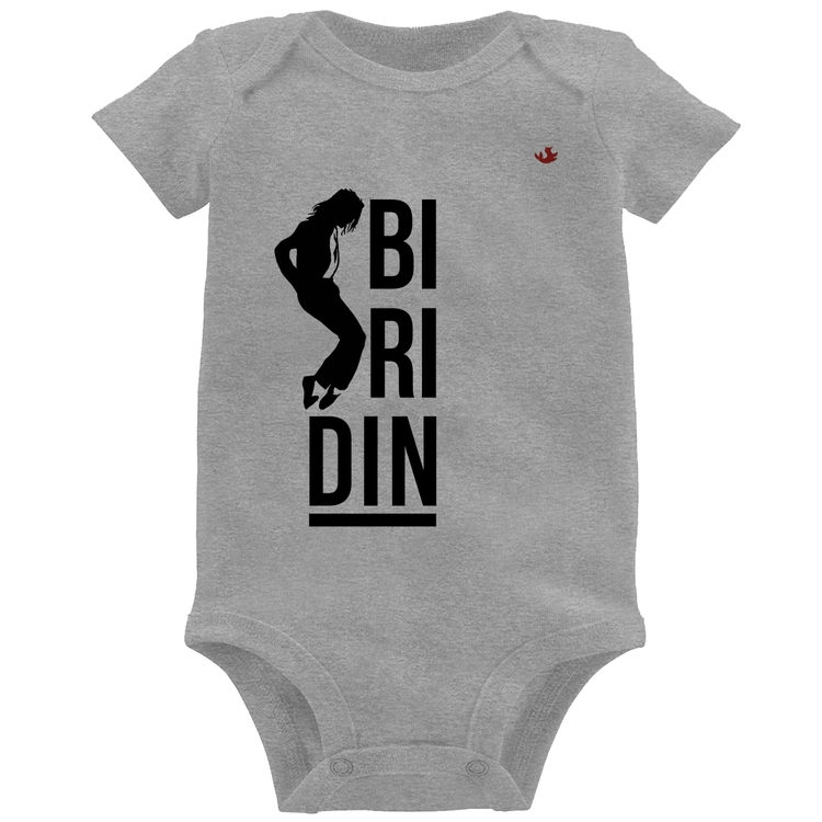 Body Bebê Biridin - Cinza