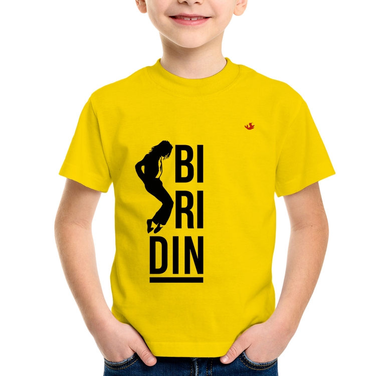Camiseta Infantil Biridin - Amarela