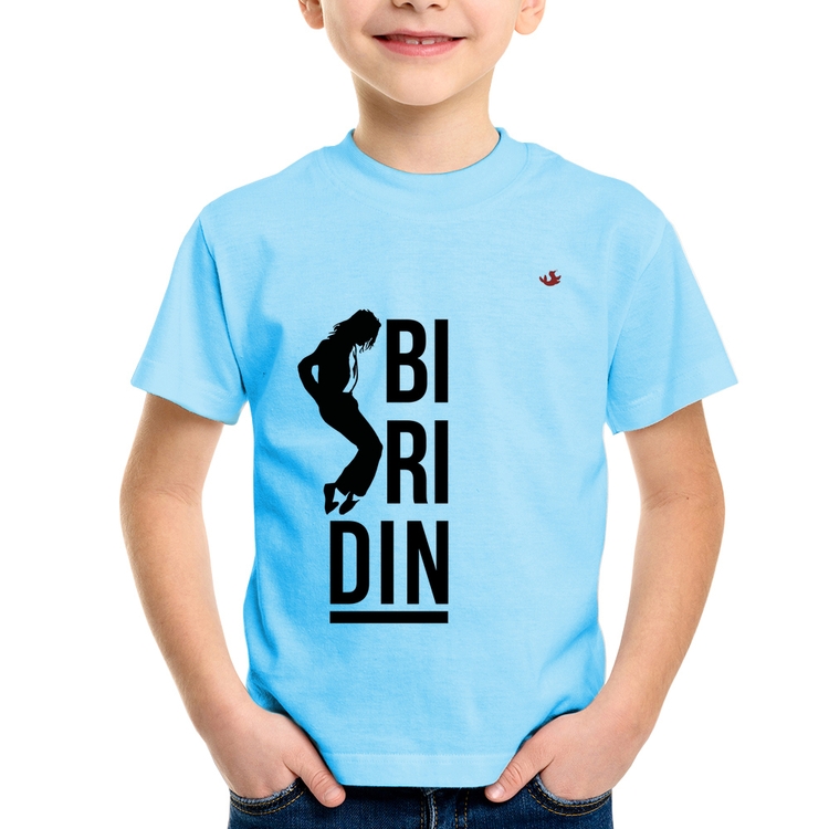 Camiseta Infantil Biridin - Azul Bebê