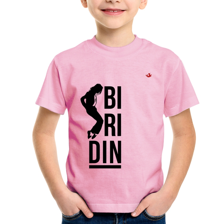 Camiseta Infantil Biridin - Rosa Bebê