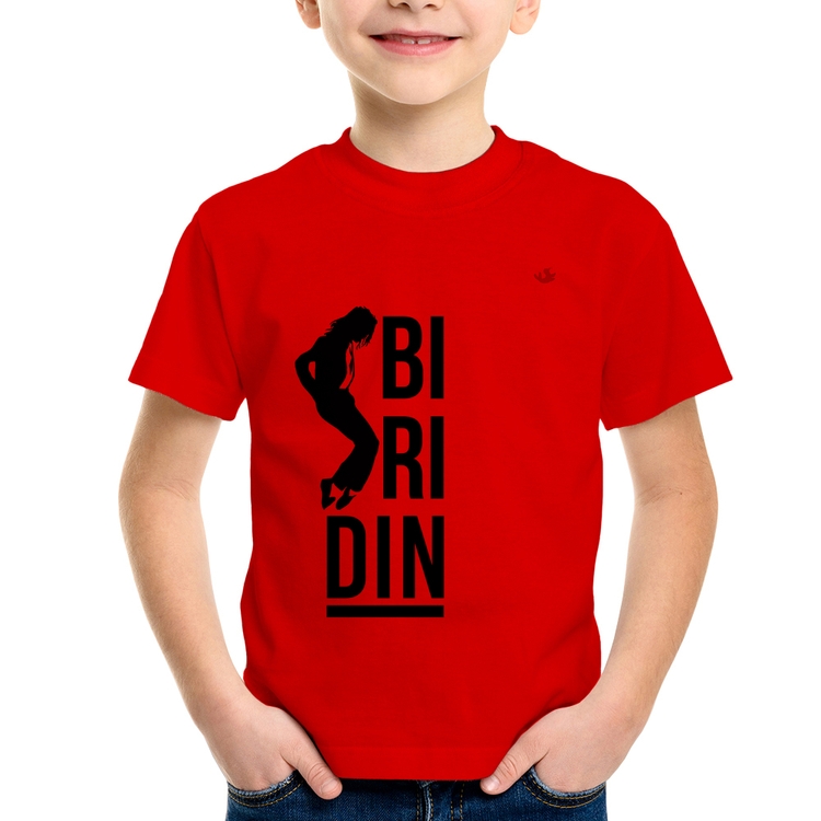 Camiseta Infantil Biridin - Vermelha