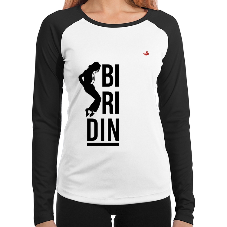 Baby Look Raglan Biridin Manga Longa