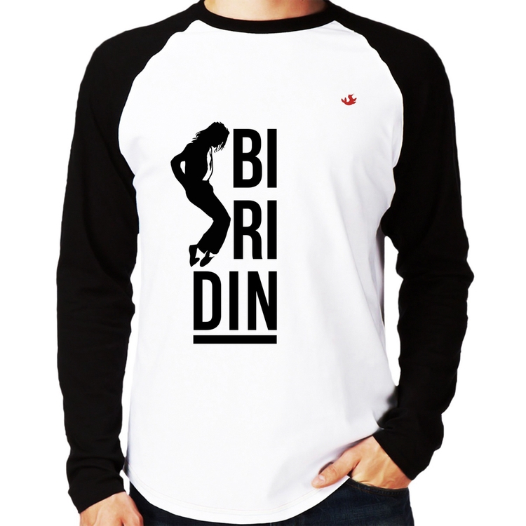 Camiseta Raglan Biridin Manga Longa