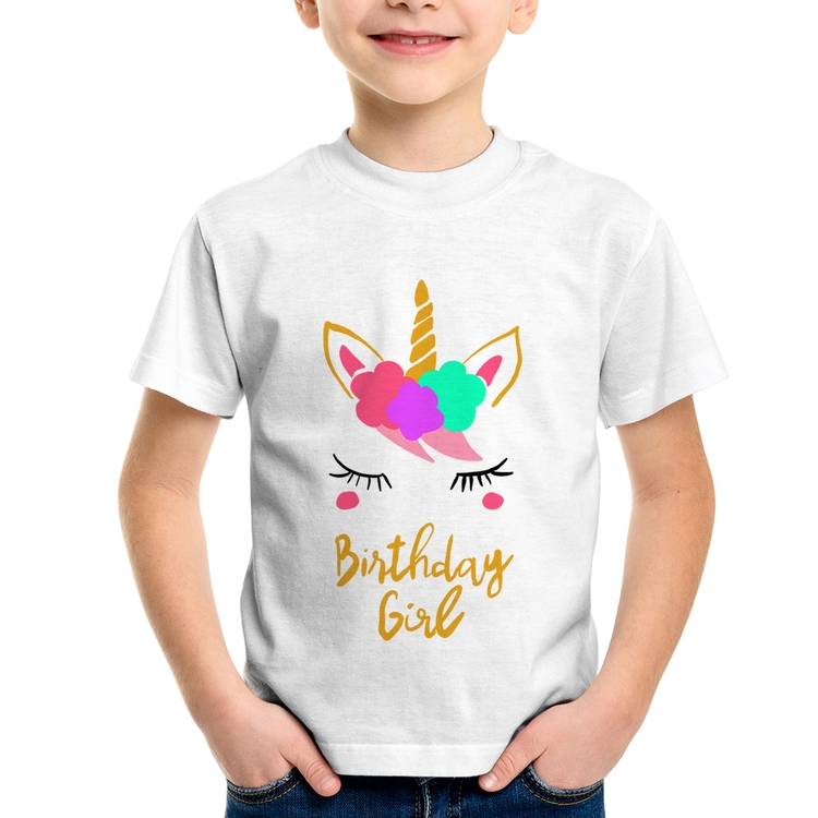 Camiseta Infantil Birthday Girl