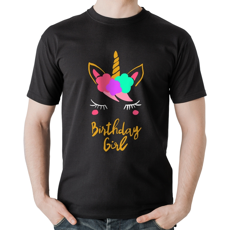 Camiseta Algodão Birthday Girl
