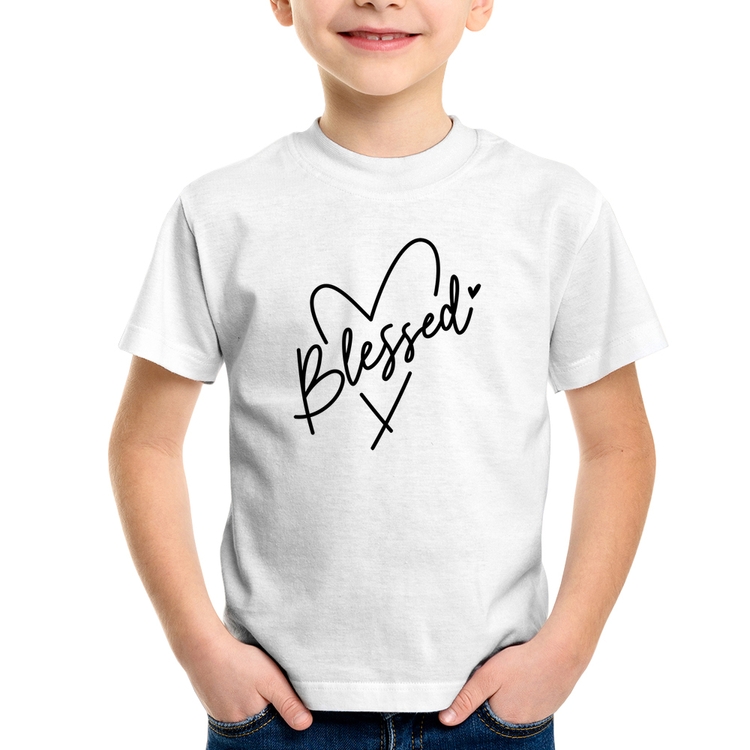 Camiseta Infantil Blessed Heart