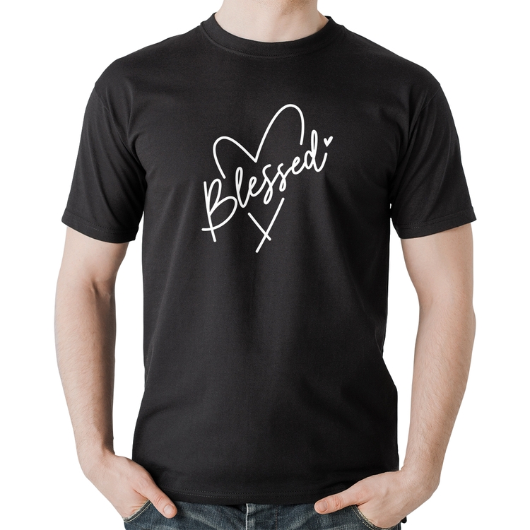 Camiseta Algodão Blessed Heart