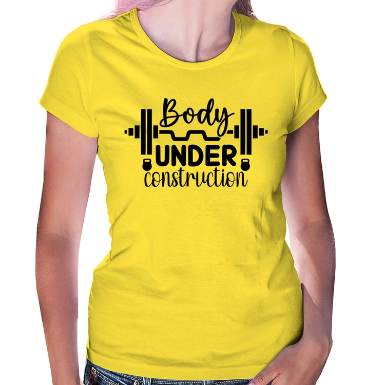 Baby Look Body Under Construction - Amarela