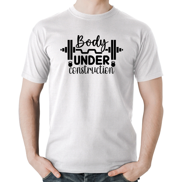 Camiseta Algodão Body Under Construction - Branca