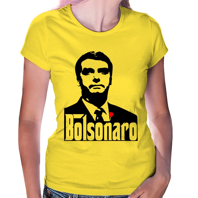 Baby Look Bolsonaro O Poderoso Chefão - Amarela