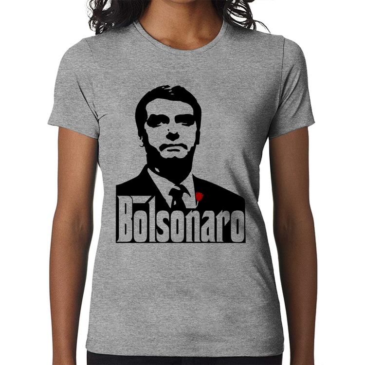 Baby Look Bolsonaro O Poderoso Chefão - Cinza