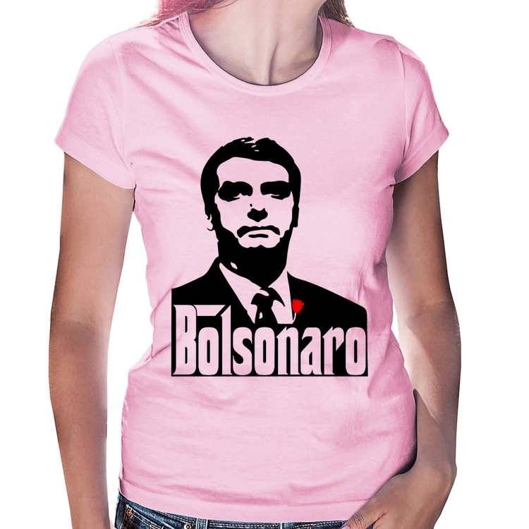 Baby Look Bolsonaro O Poderoso Chefão - Rosa Bebê