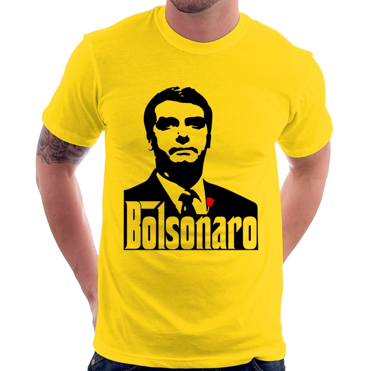 Camiseta Bolsonaro O Poderoso Chefão - Amarela