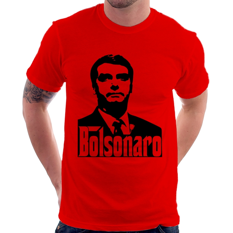 Camiseta Bolsonaro O Poderoso Chefão - Vermelha