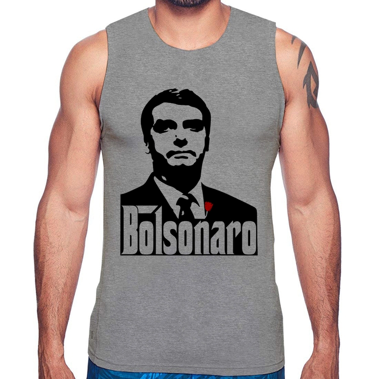 Regata Bolsonaro O Poderoso Chefão - Cinza