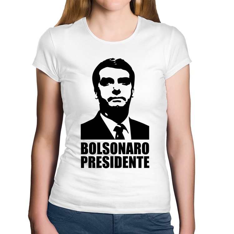 Baby Look Algodão Bolsonaro Presidente - Branca