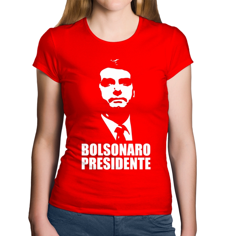 Baby Look Algodão Bolsonaro Presidente - Vermelha