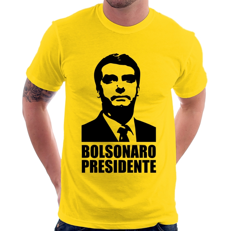 Camiseta Bolsonaro Presidente - Amarela