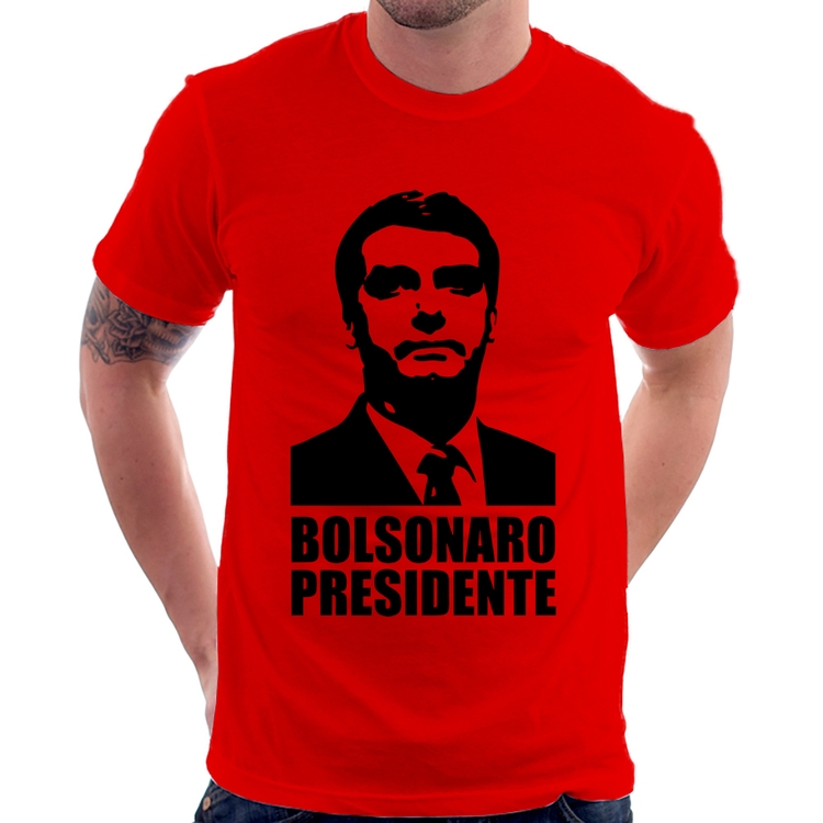 Camiseta Bolsonaro Presidente - Vermelha
