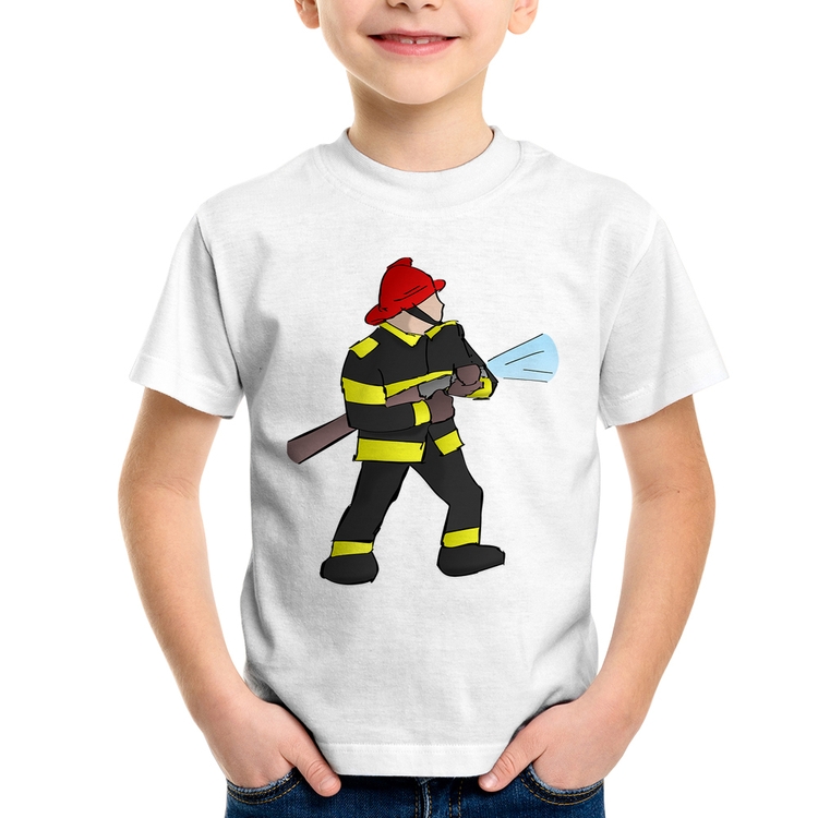 Camiseta Infantil Bombeiro
