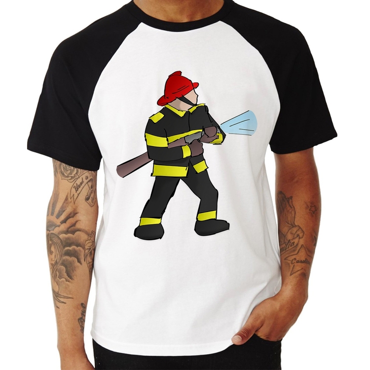 Camiseta Raglan Bombeiro