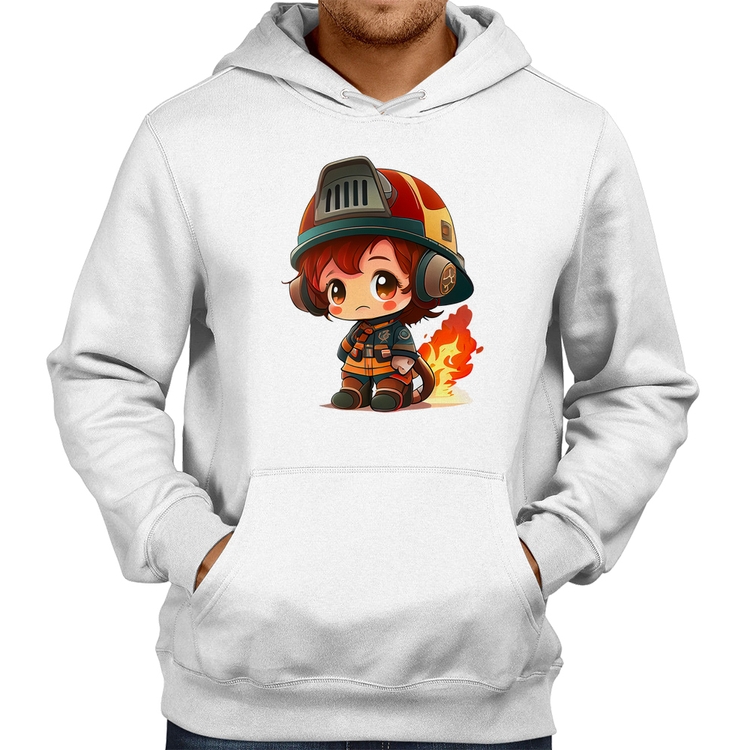 Moletom Bombeiro Mirim - Branco