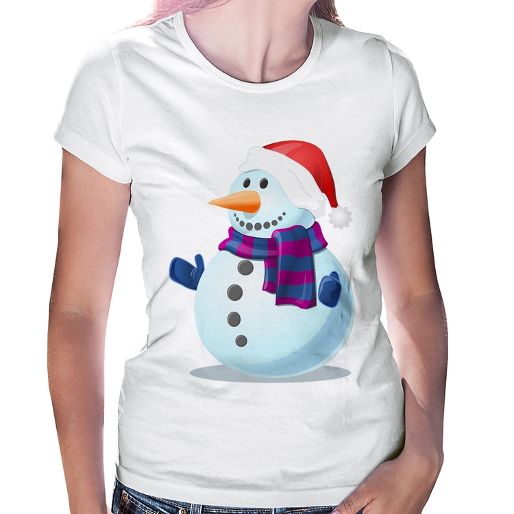 Baby Look Boneco de neve