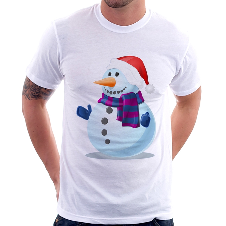 Camiseta Boneco de neve