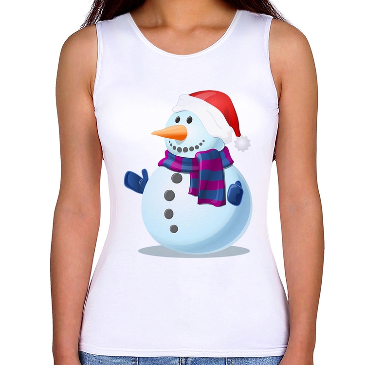 Regata Feminina Boneco de neve