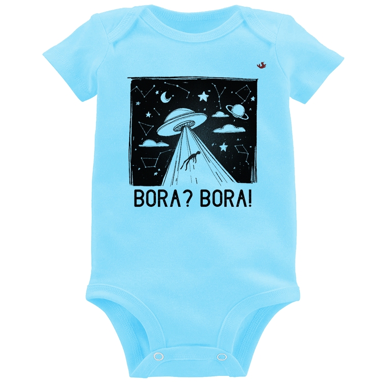 Body Bebê Bora? Bora! - Azul Bebê