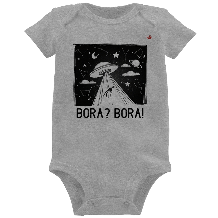 Body Bebê Bora? Bora! - Cinza