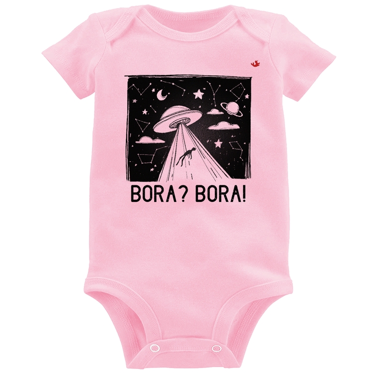 Body Bebê Bora? Bora! - Rosa Bebê