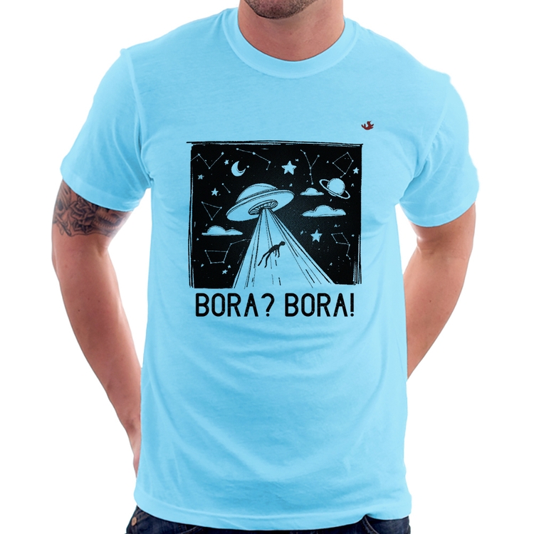 Camiseta Bora? Bora! - Azul Bebê