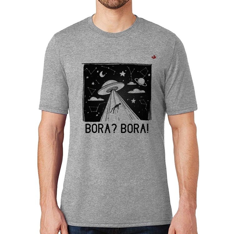 Camiseta Bora? Bora! - Cinza