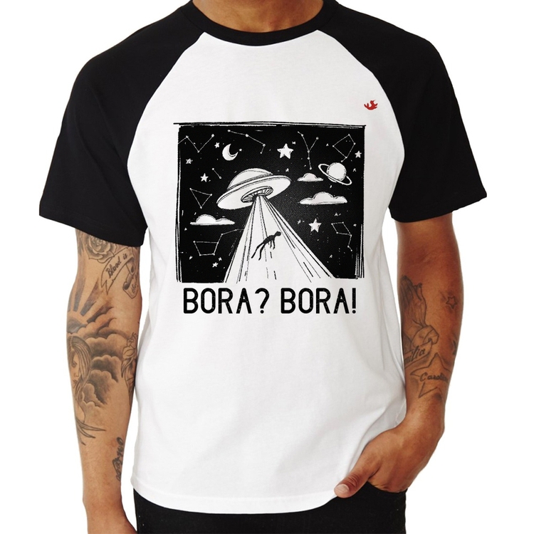 Camiseta Raglan Bora? Bora!
