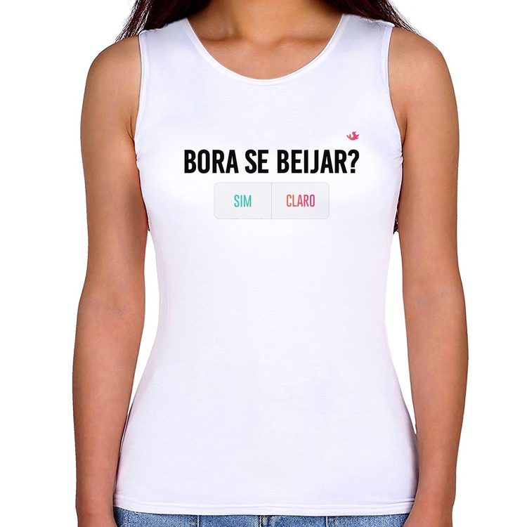Regata Feminina Bora se beijar? Sim ou Claro