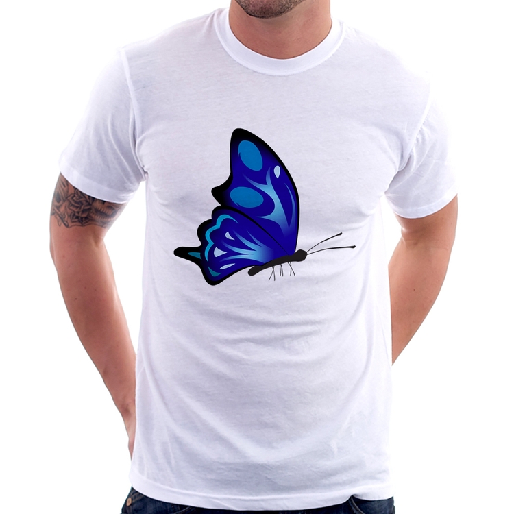 Camiseta Borboleta Azul