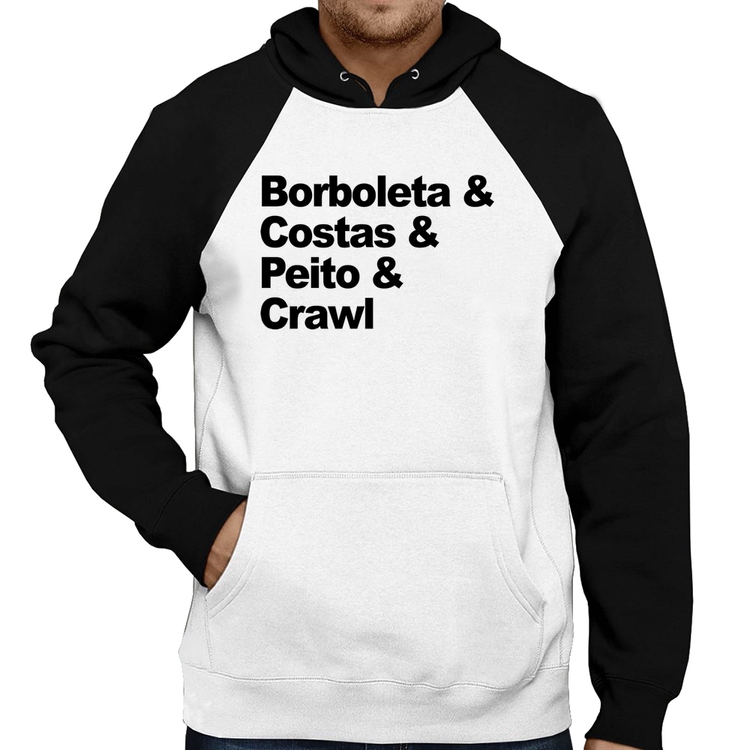 Moletom Borboleta & Costas & Peito & Crawl