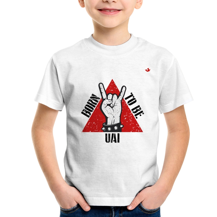 Camiseta Infantil Born to be Uai Rock