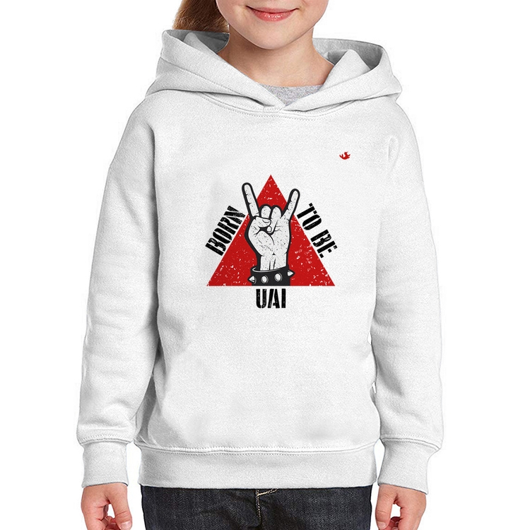 Moletom Infantil Born to be Uai Rock