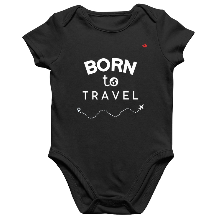 Body Bebê Algodão Born to travel