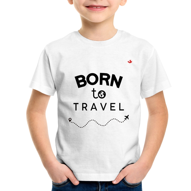 Camiseta Infantil Born to travel