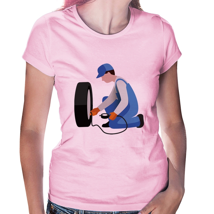 Baby Look Borracharia - Rosa Bebê