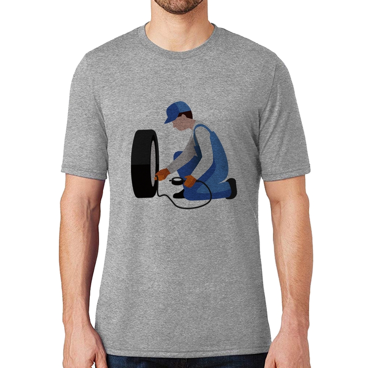 Camiseta Borracharia - Cinza