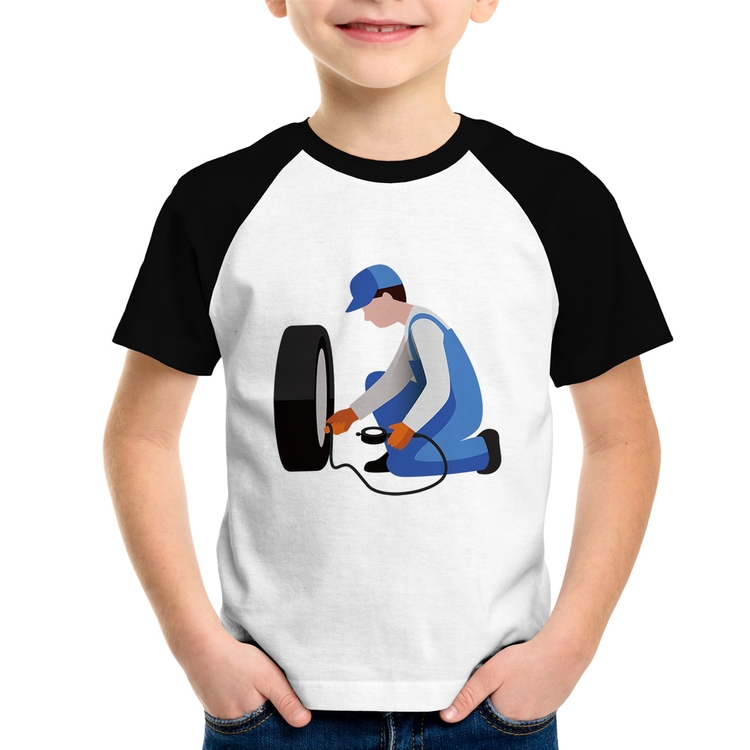 Camiseta Raglan Infantil Borracharia