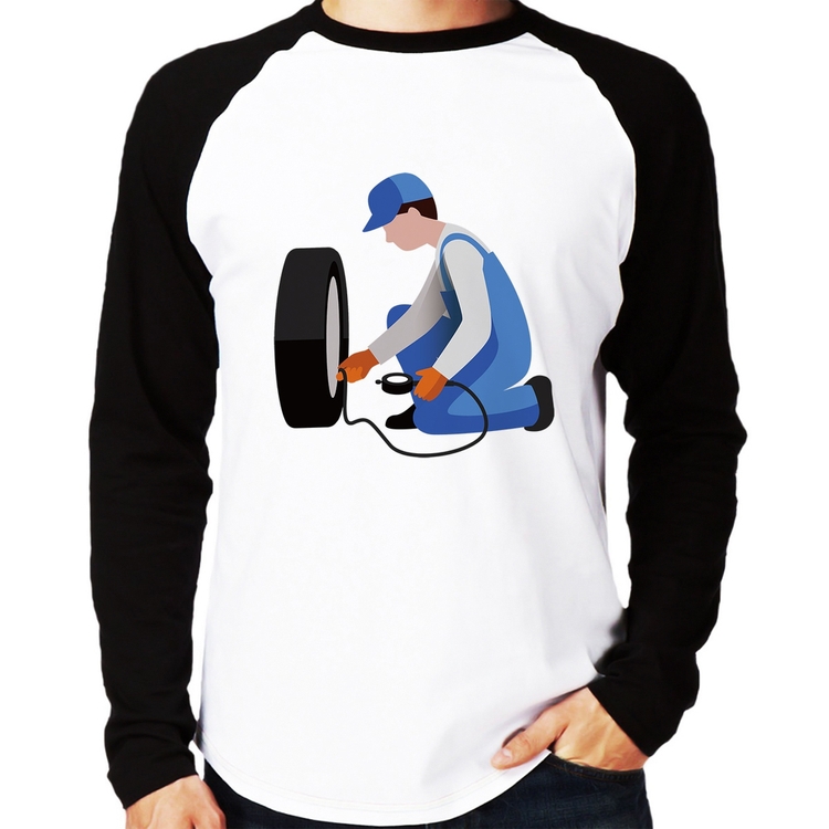 Camiseta Raglan Borracharia Manga Longa