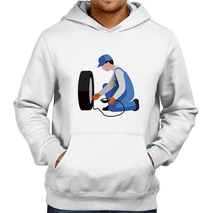 Moletom Borracharia - Branco